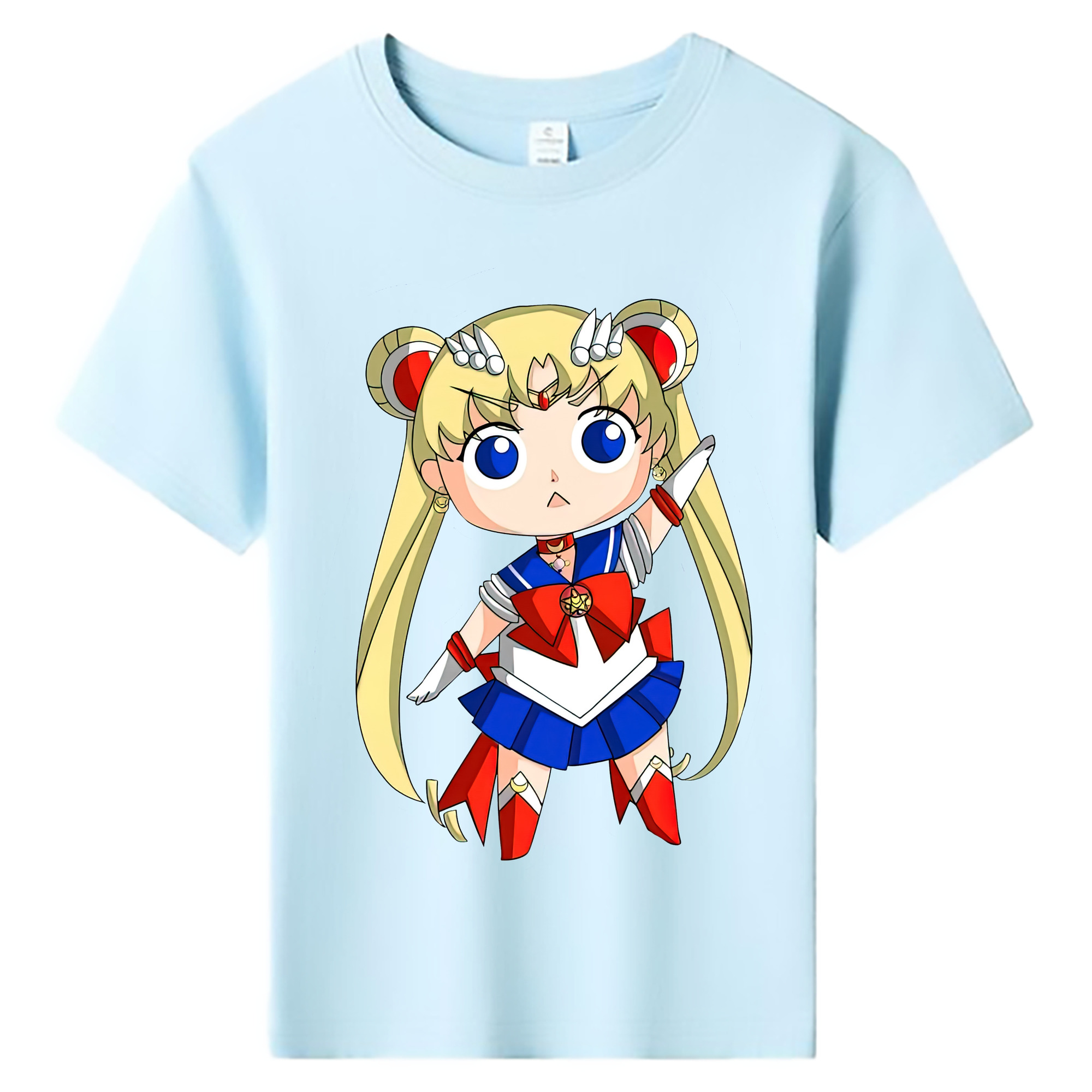 （画像用） 美少女戦士セーラームーン 月野 うさぎ つきの うさぎ Sailor Moon Tsukino Usagi 綿100％キッズTシャツ（フロントプリント）